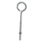 HAMPTON 3/8 in. X 6 in. L Stainless Stainless Steel Eyebolt Nut Included 02-3456-453